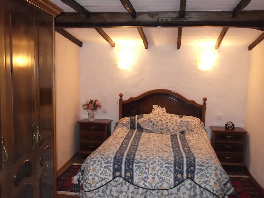Double Bedroom with the exposed chestnut beamed ceiling