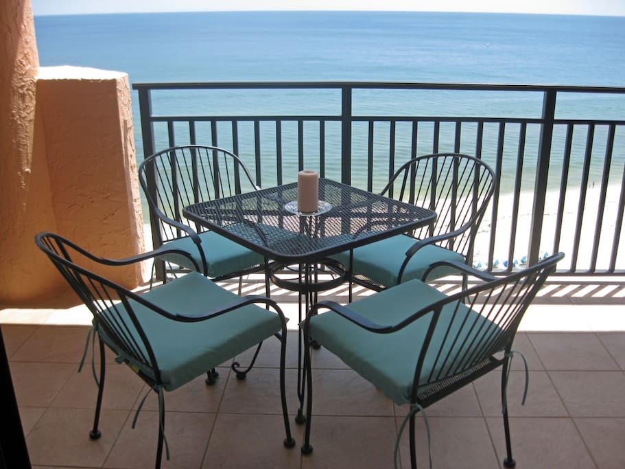 Our balcony and view