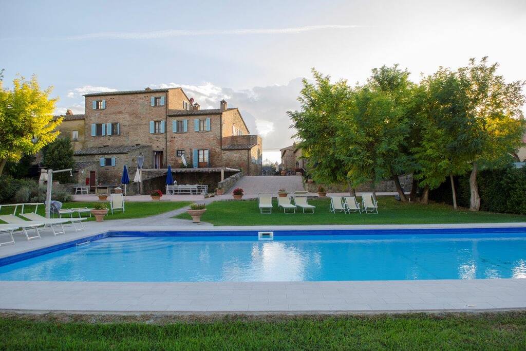 Closer view of the swimming pool