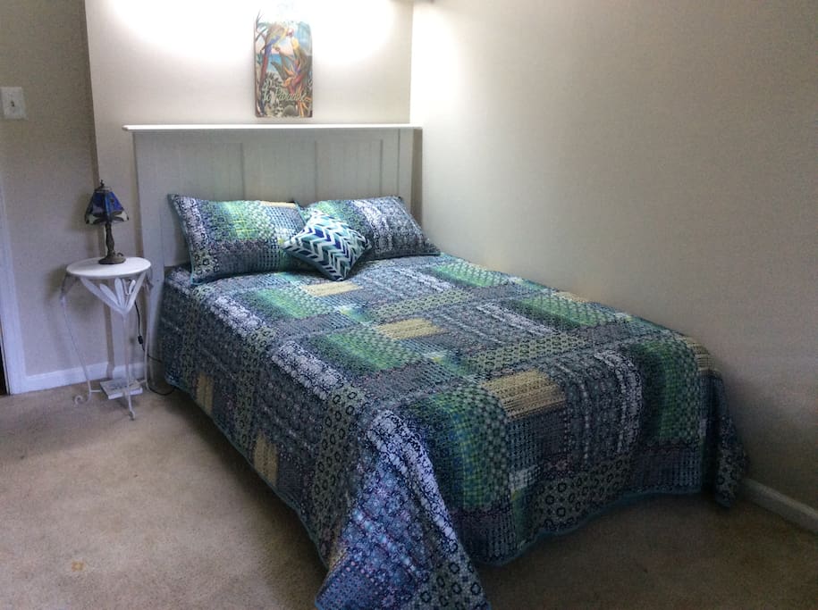 Upstairs bedroom, double bed.
