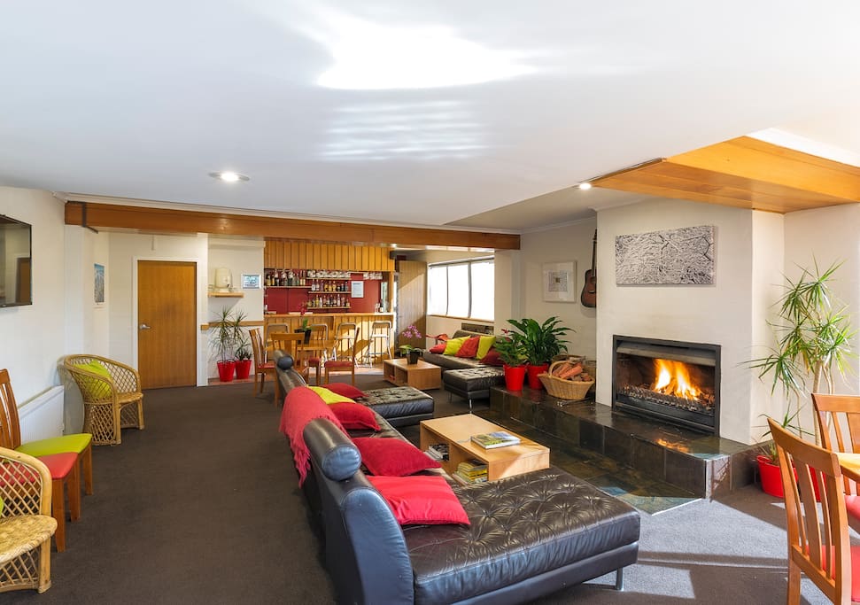 Guest lounge and bar with great wine list