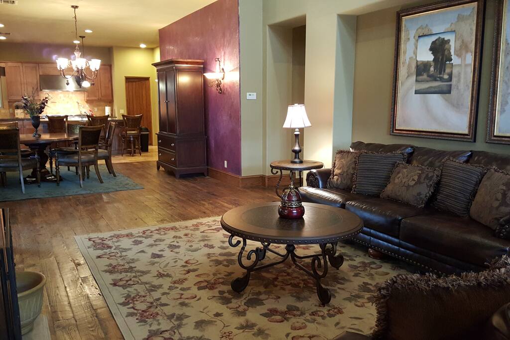 Living room and dinning room.