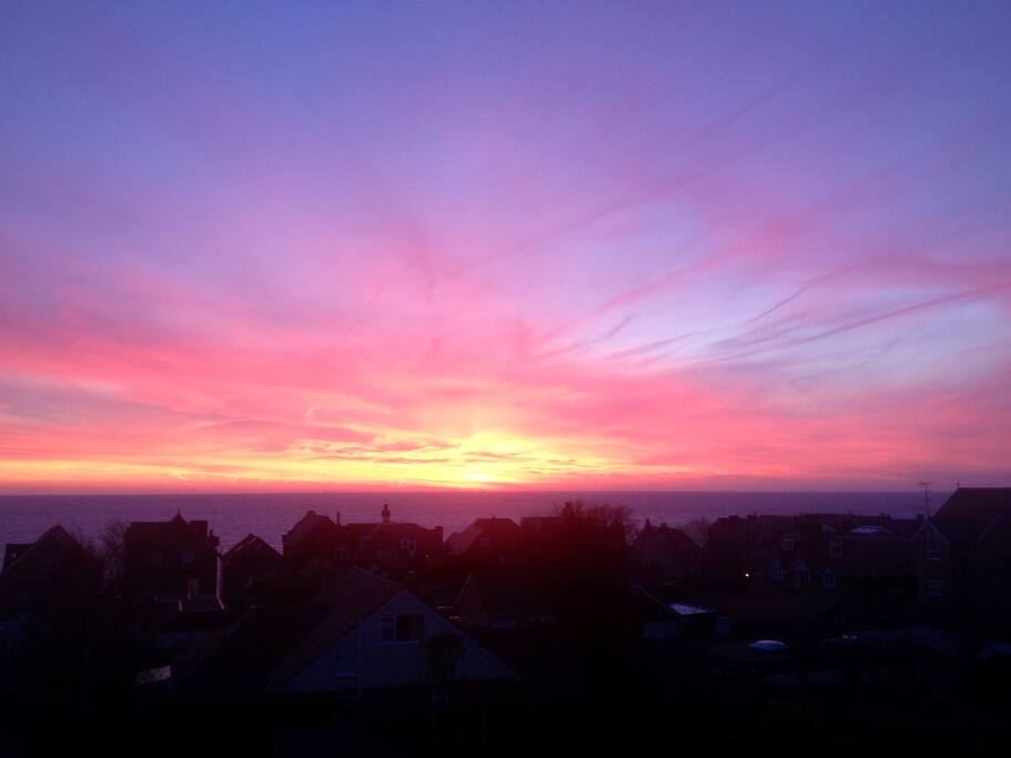 Sunrise from bedroom