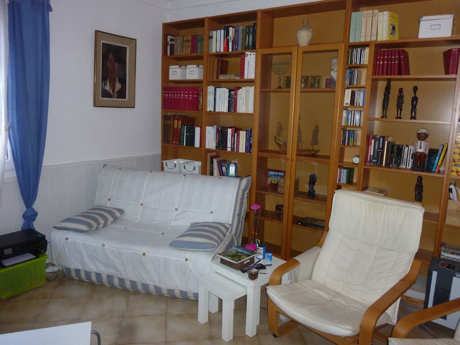 Salon coin couchage