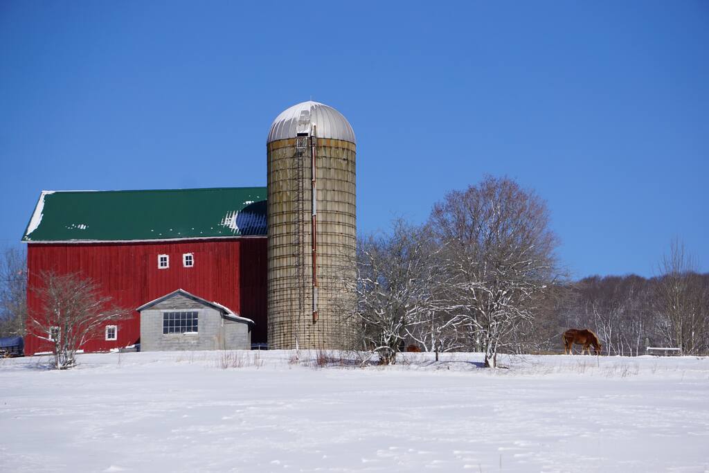 Weathered Hill Farm in Winter
