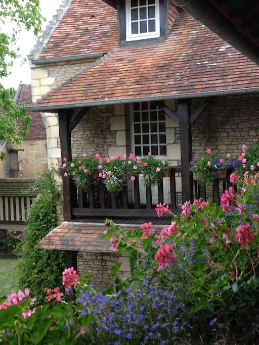 Vue du gîte par le balcon