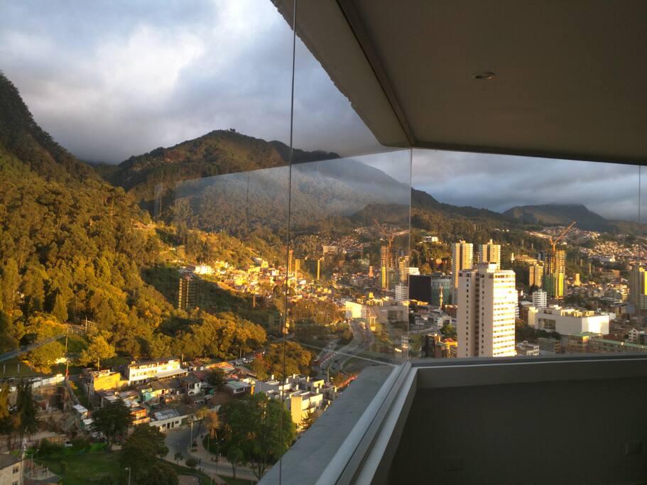 The view from the kitchen counter
