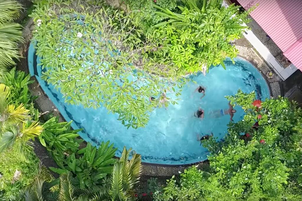 LONG and DEEP POOL that is cleaned daily