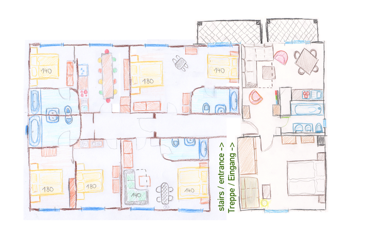 1 [RA] BIG house, max 36p, 14 bedr 8 bath, @subway gallery image 2