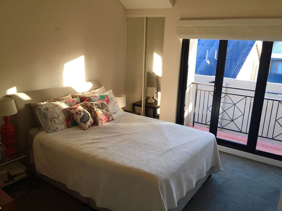 Main bedroom with balcony and ensuite just out of shot.