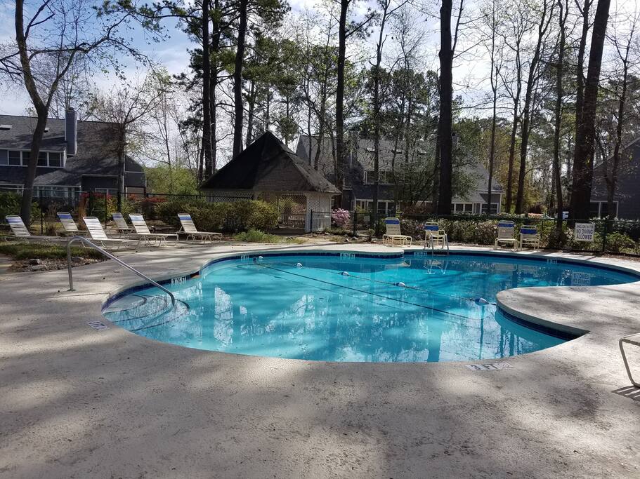 Pool located just outside