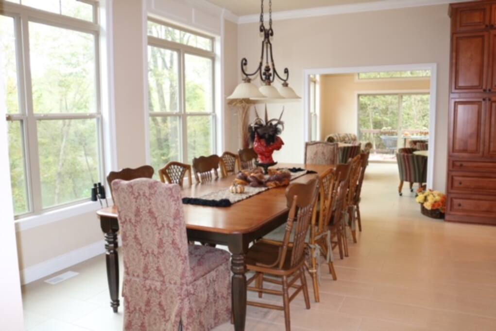 All guest enjoy a full hot breakfast with menu choices for specific needs and appetites. Breakfast is served in special dining rooms overlooking the river.