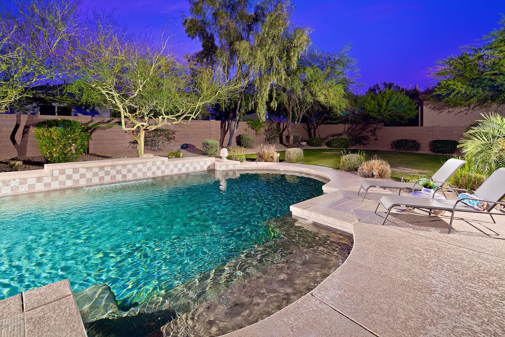 Relax in your private heated lap pool.