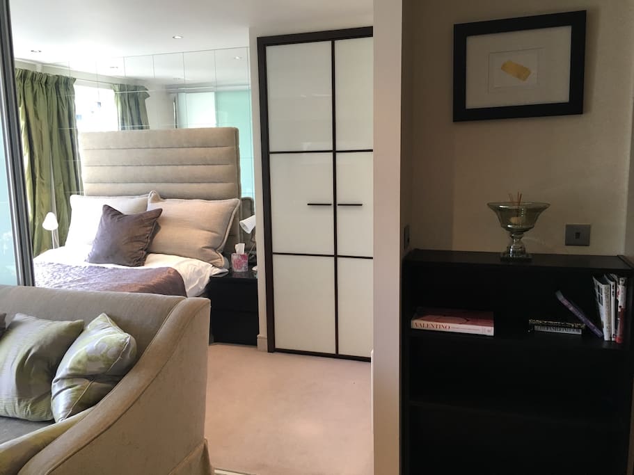 Bedroom - Can be left open or doors slid back to close it off