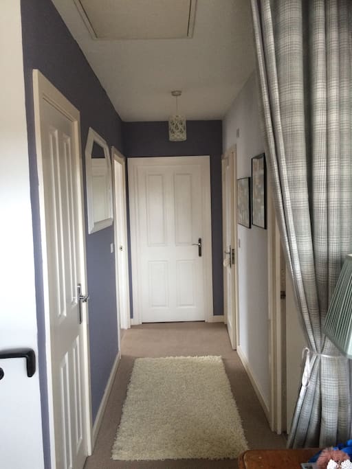 Hallway. The single room is at the opposite end of the living space and my bedroom
