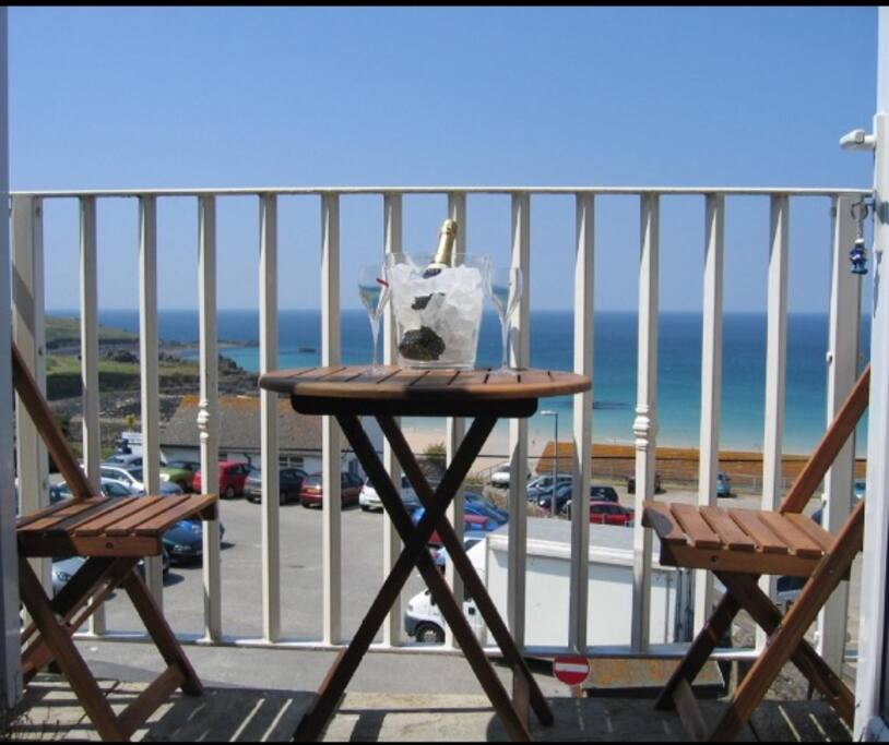 Watch the world go buy from the balcony!