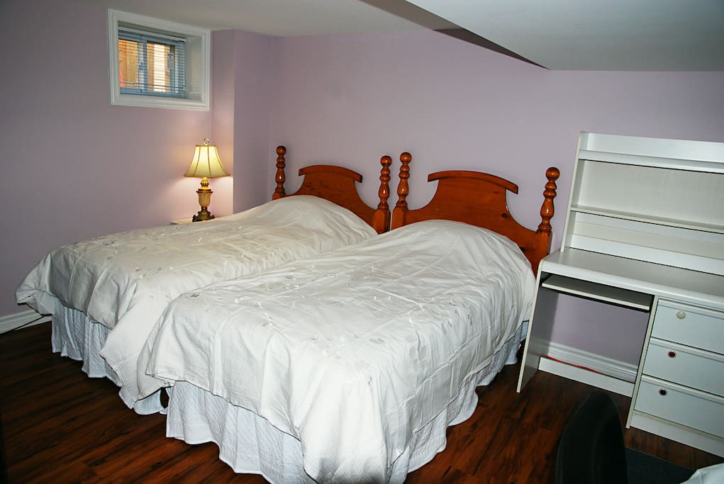 separate 2 twin size beds