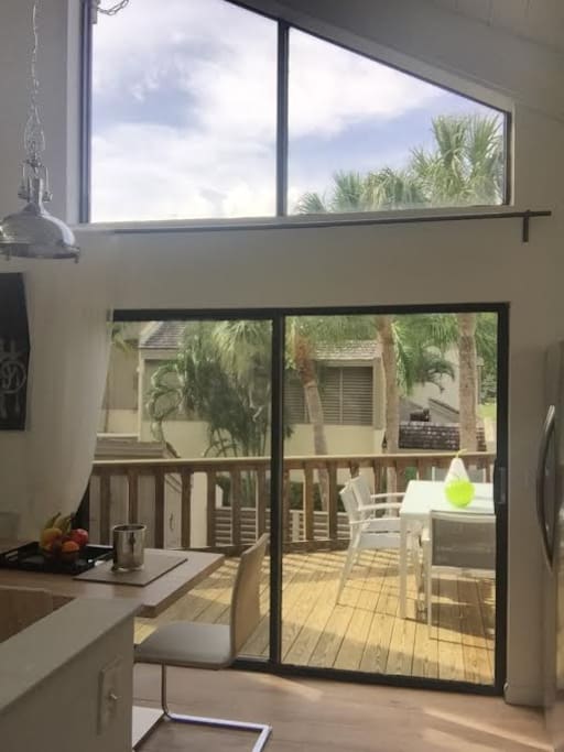 View from Dining/ Kitchen area