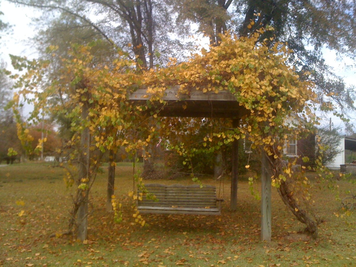 Arbor in fall at The Farm at St. Florian in Saint Florian