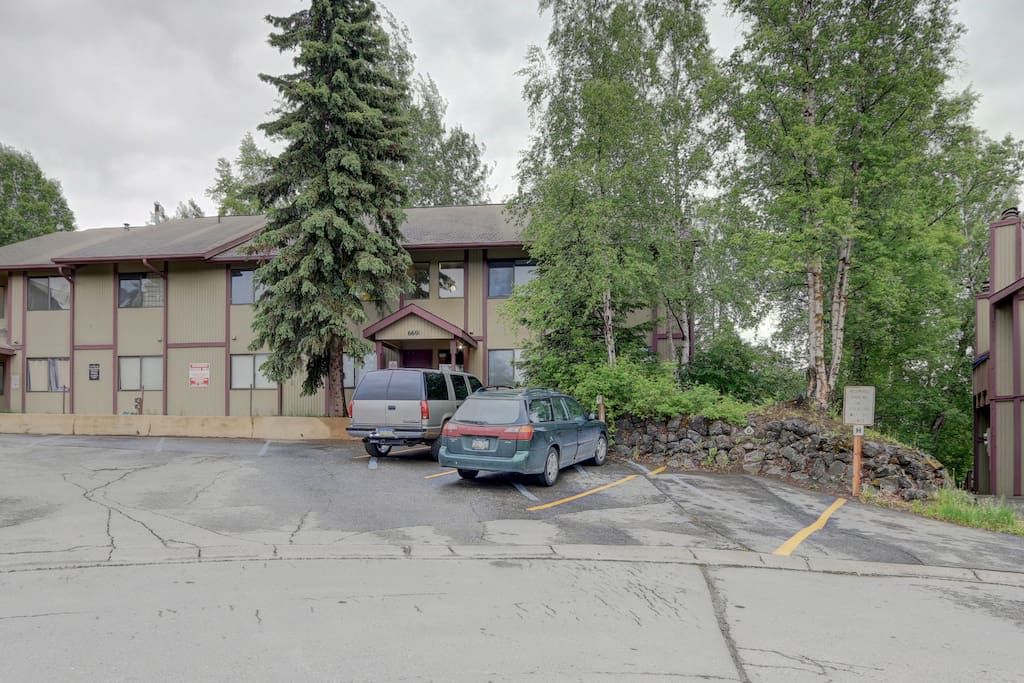 Outside view of the Tall Birch Condo.