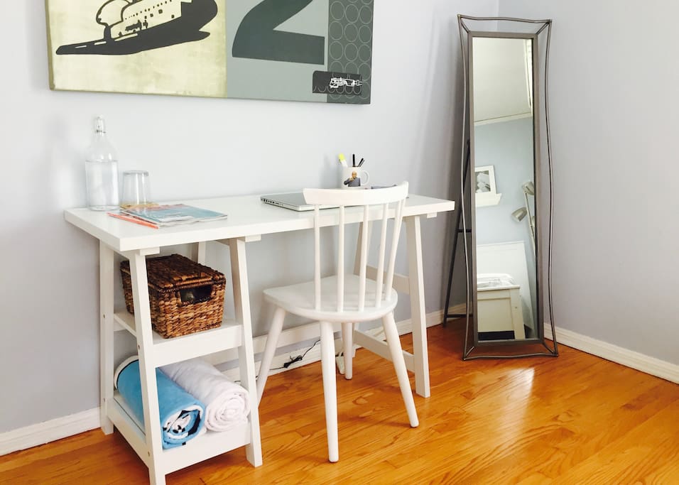 Work area in the room