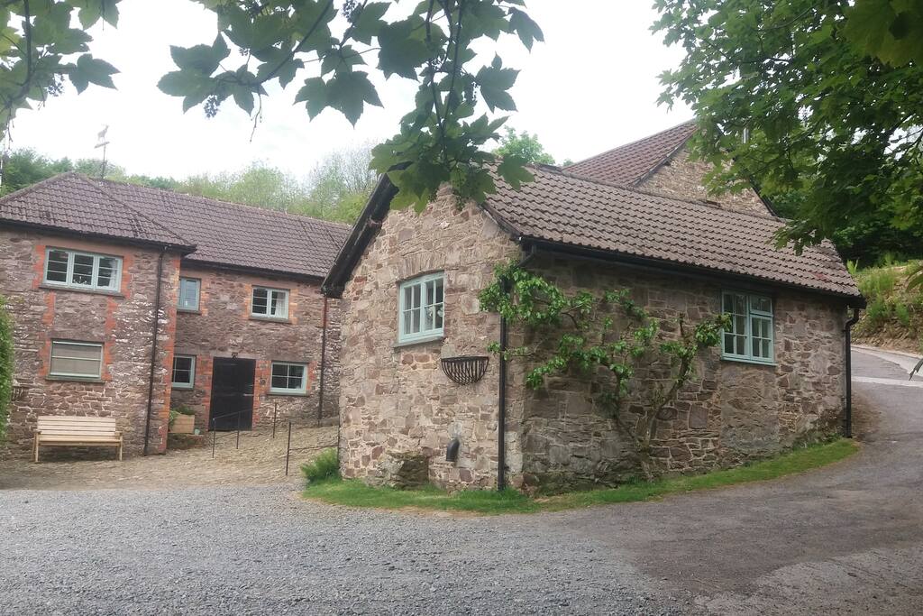 Beautiful courtyard nestled at the end of a small country lane.