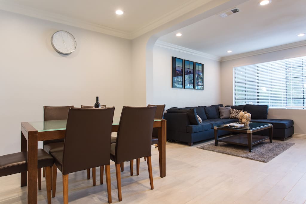 Living room and dining area to enjoy your cooked or take out meals