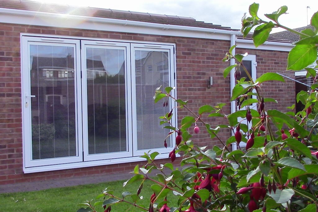 Private annex which is situated in the back garden.