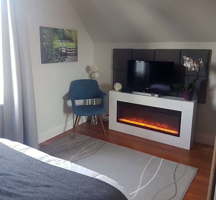 Nice fireplace