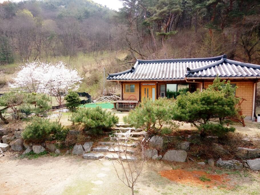 이른 봄 소도의 전경