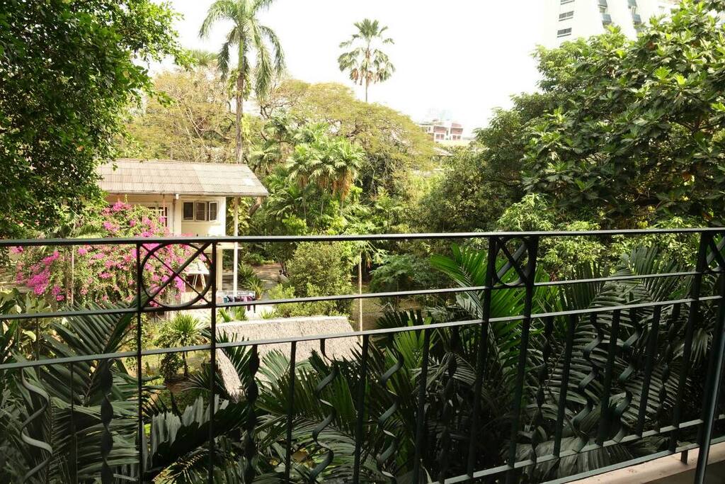 a bedroom with natural view with Balcony.