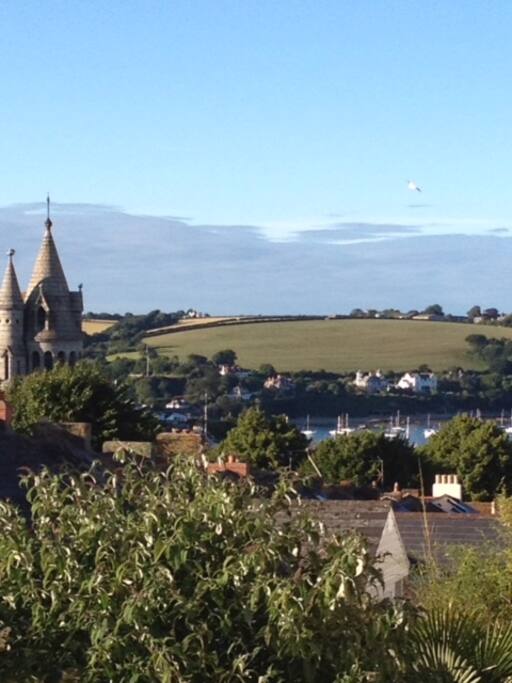 View from the balcony of Tempus Fugit