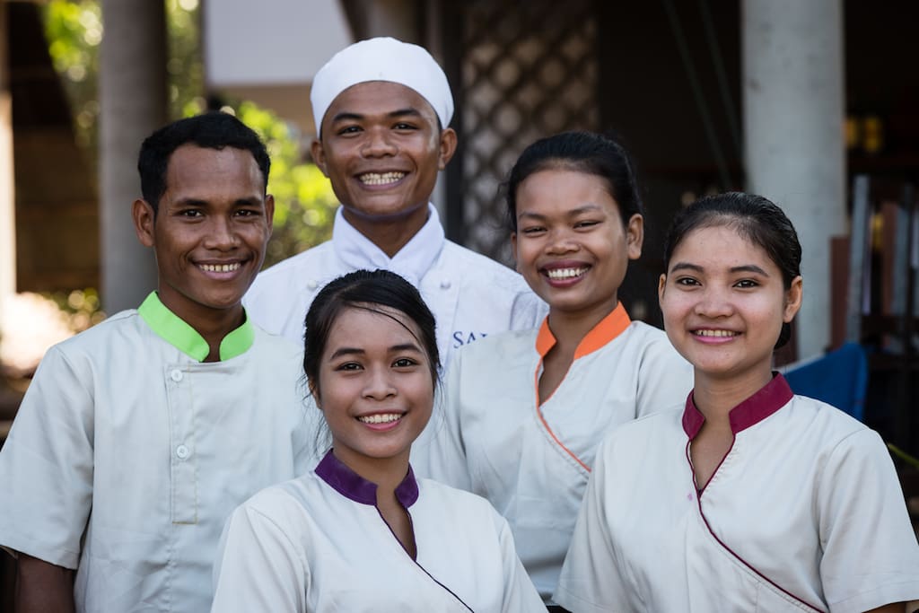 Sala Baï school offers 5 different subjects: Restaurant, Cooking, Front Office, Housekeeping and Beauty Therapy since 2015.