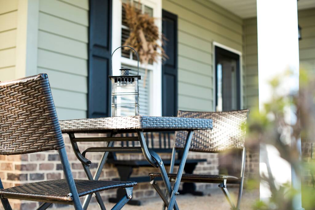 Morning coffee on the porch