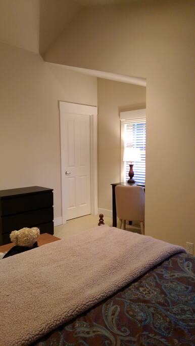 Drawer and walk-in closet.