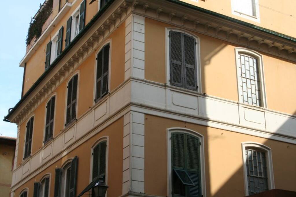 View of the apartment from the street