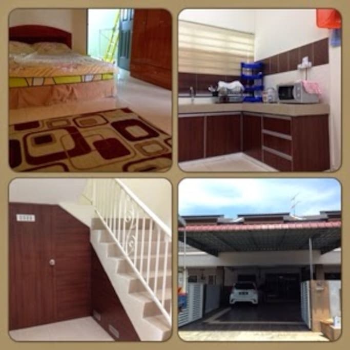 KITCHEN APPLIANCE AND WIDE PARKING SPACE