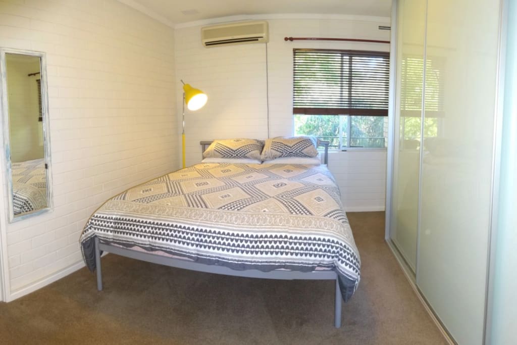 Queen sized bed