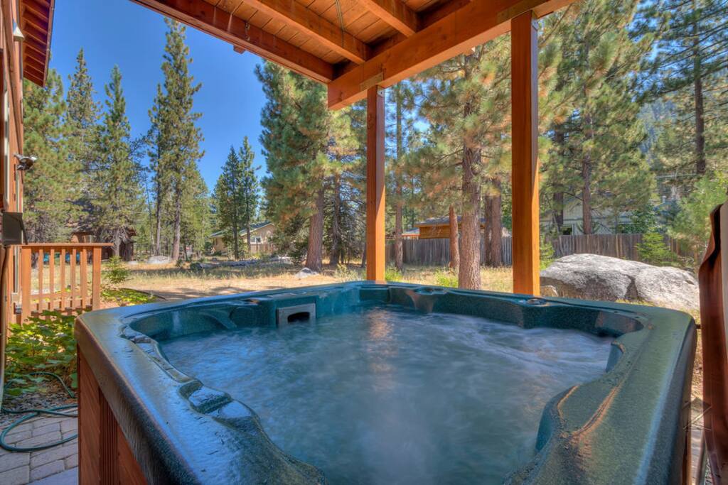 Nothing says relaxation quite like a good soak in an outdoor hot tub.