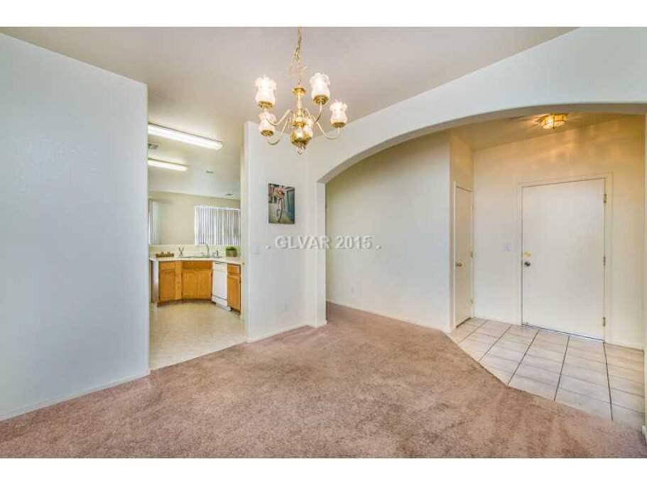 Spacious kitchen and living room