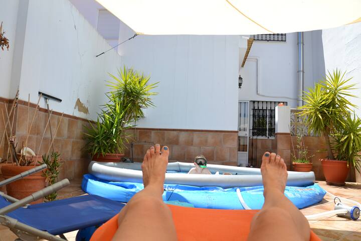 Hus central i Bollullos del Condado med Wifi