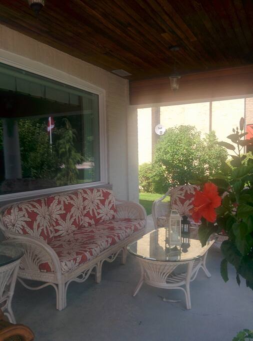 Enjoy a coffee or a glass of wine on the porch
