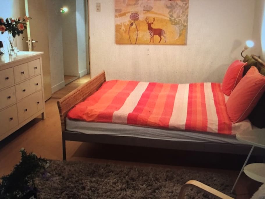 Double bed bedroom, 2 persons