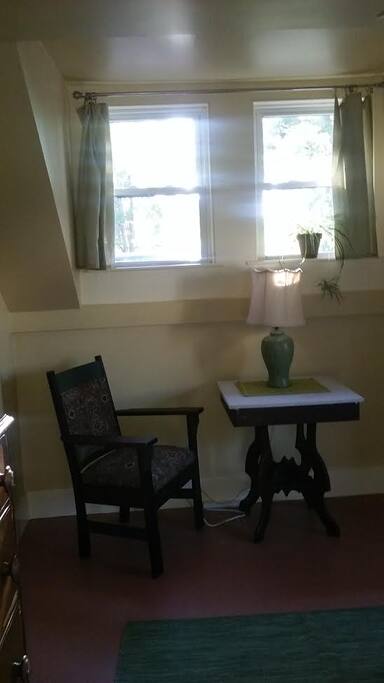 A cozy place to work or read.