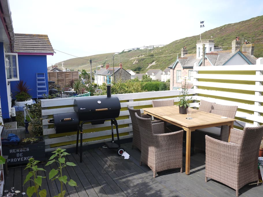 Decking with BBQ