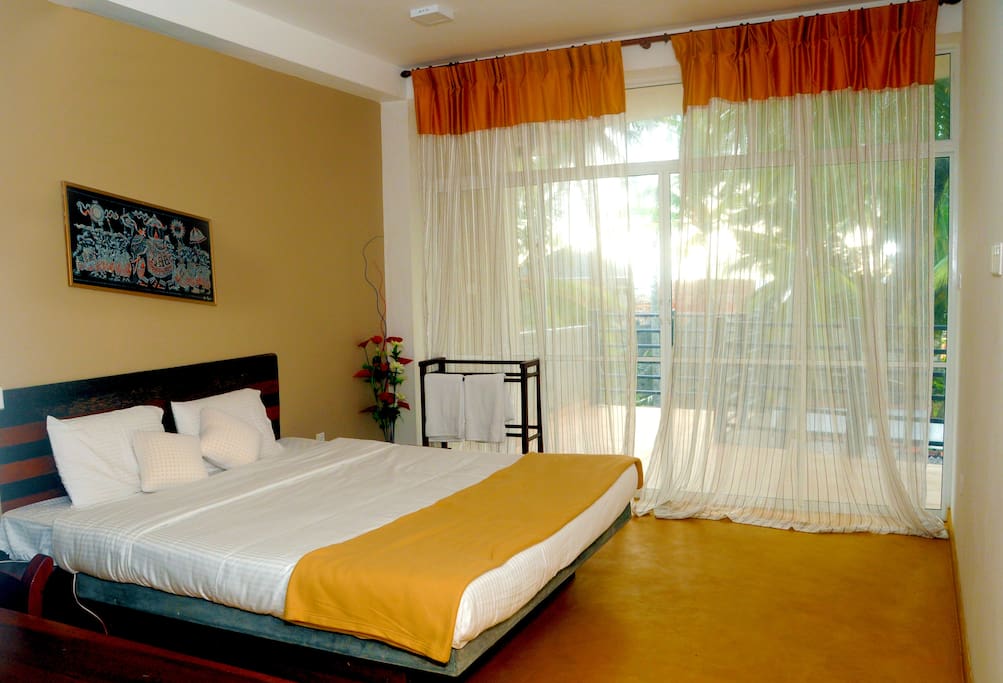 Bedroom with balcony