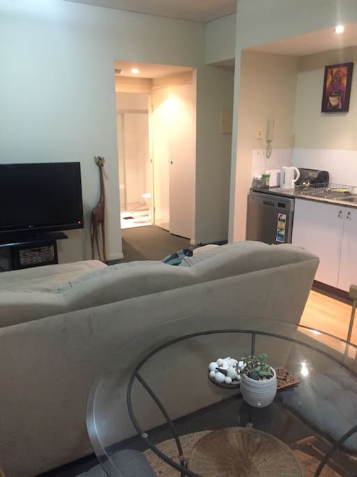 Living area with super comfy couch :-)