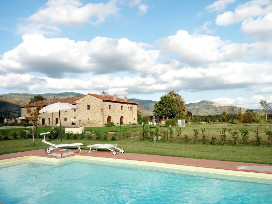 vista dalla piscina