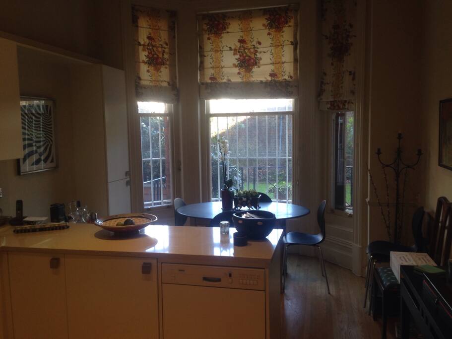 Breakfast looking at the garden