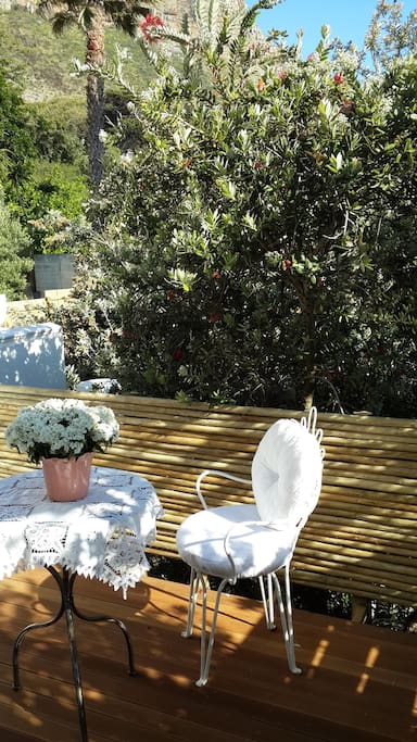 Enjoy the treehouse terrace